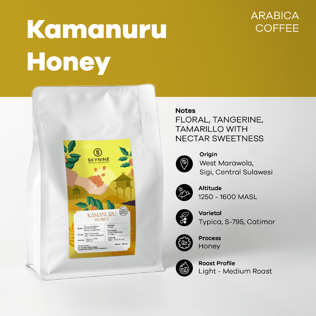 

KOPI ARABIKA KAMANURU HONEY ROASTED BEANS