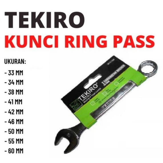 RING PAS SATUAN 33 34 35 36 38 41 42 46 50 55 60mm TEKIRO