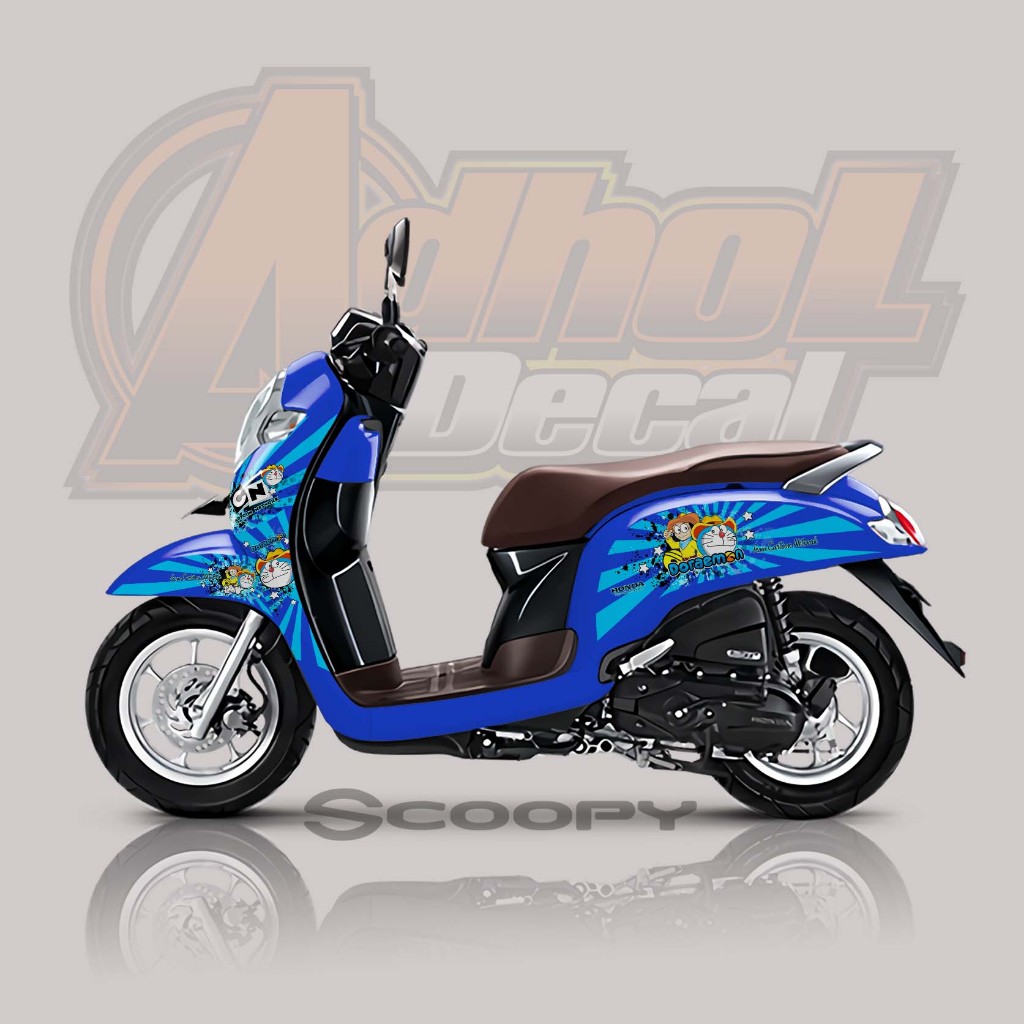 STICKER STRIPING VARIASI SCOOPY | STRIPING HONDA SCOOPY 2017 2018 2019 2020 SIMPLE MOTIF 036