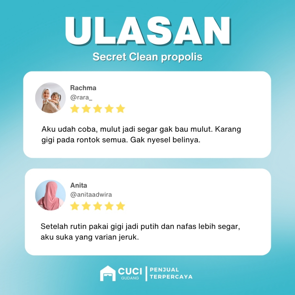 [ORIGINAL] Propolis Antiseptic Mouthwash - Propolis Obat Kumur Mouthwash Secret Clean Pembersih