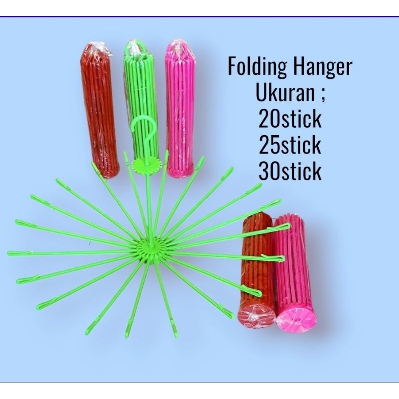 FOLDING HANGER/Jemuran Gantung Bayi 20stick & 30Stick