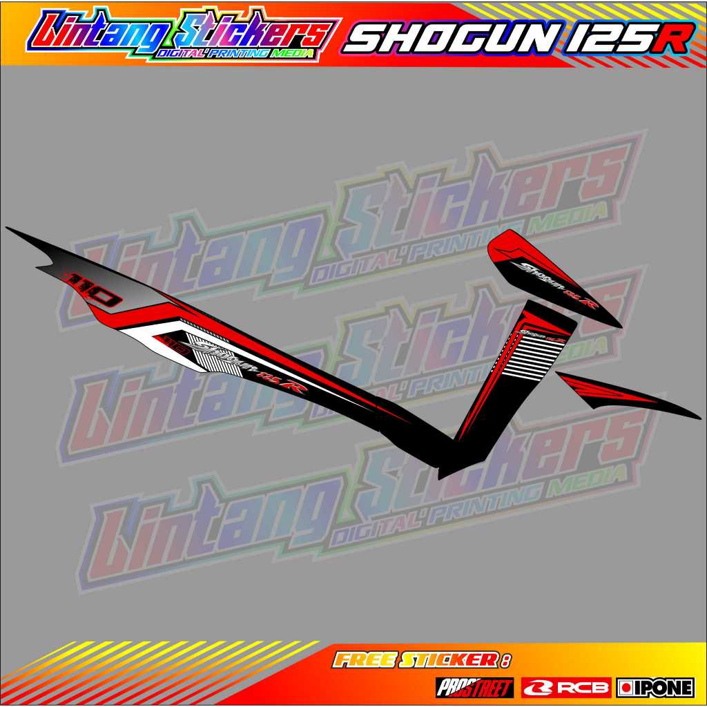 STRIPING VARIASI SUZUKI SHOGUN 125R / STIKER LIST MOTOR SHOGUN 125R