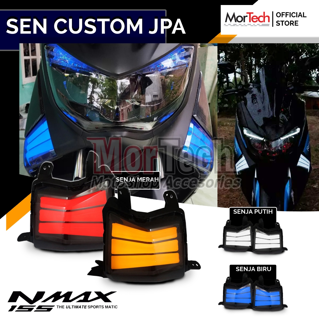 Lampu Sein Nmax Old Custom model JPA Sen Depan LED Custom Yamaha Nmax Old 2014-2019 Aksesoris Nmax M