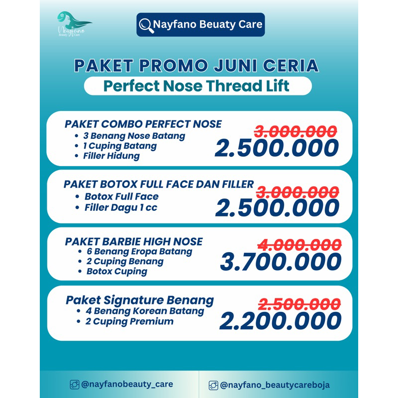 PAKET BOTOX FULL FACE DAN FILLER DAGU