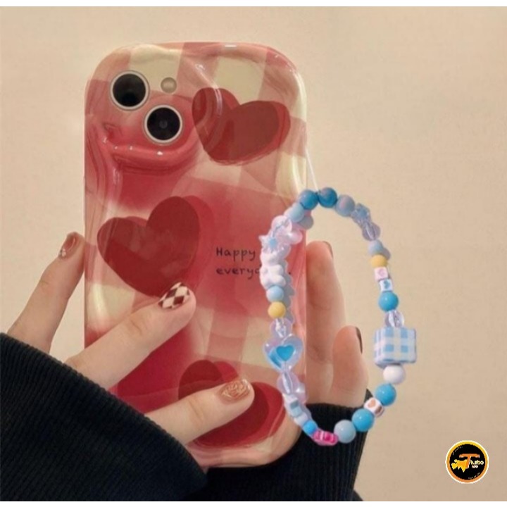 GL024 Premium Case Melting Red Love Bracelet Softcase / Casing Hp SAMSUNG J2 GRAND PRIME G532 A02s A