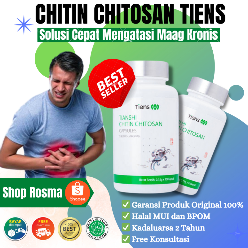 Obat Asam Lambung Kronis Maag Asam Lambung Chitin Chitosan Asam Lambung Obat Herbal Maag