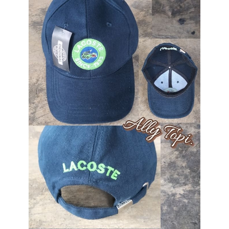 Lacoste topi baseball Lacoste topi vintage Lacoste topi baseball vintage way Lacoste visor dewasa