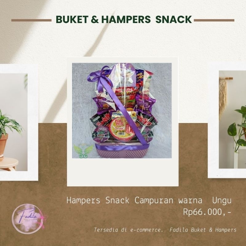 

Hampers Snack Campuran warna ungu