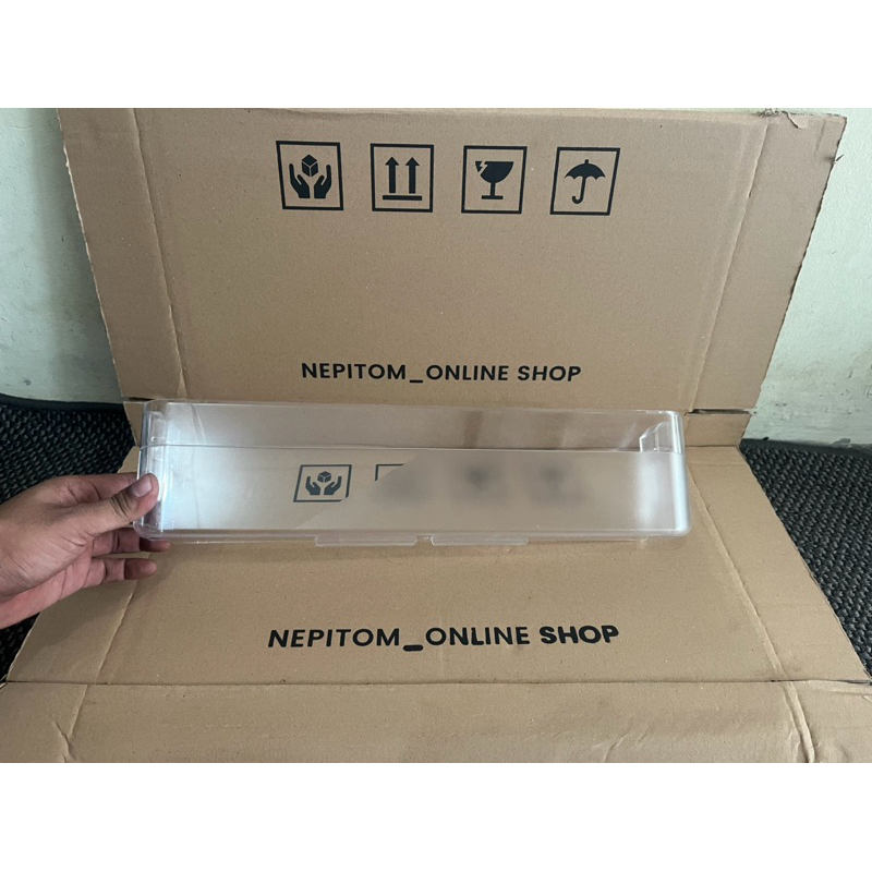 Rak botol bawah kulkas sharp 2pintu sj 195
