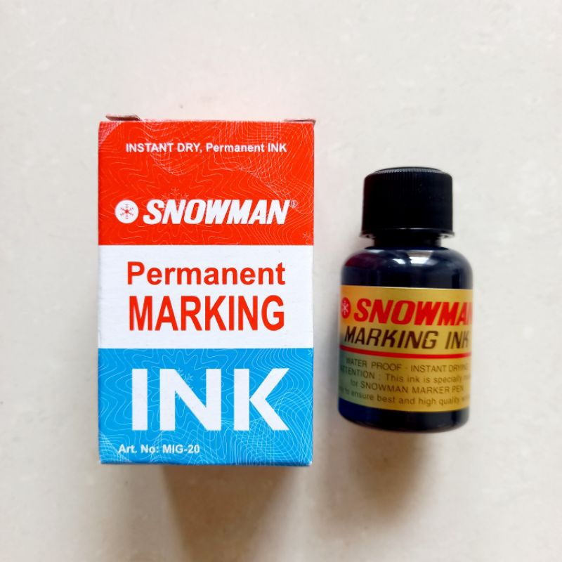 

[ MURAH ] REFILL TINTA SPIDOL PERMANENT SNOWMAN MIG - 20 ( G-12 / G-12T / Jumbo 450 / Jumbo 500 )