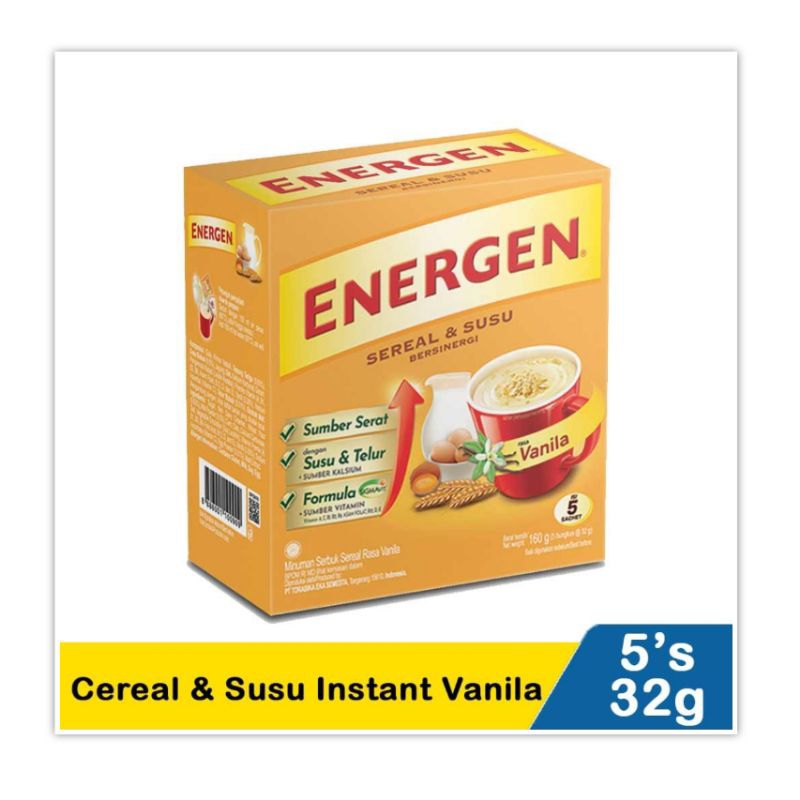 

Energen Cereal Vanila Box isi 5 Sereal