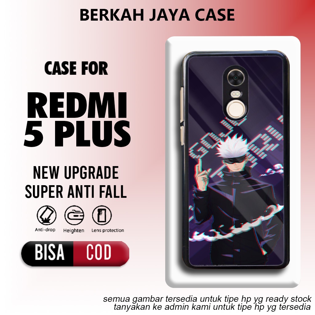 Case Redmi 5 Plus Terbaru - Casing Redmi 5 Plus - Motif Jujutsu kaisen - Hardcase Premium Glossy - S