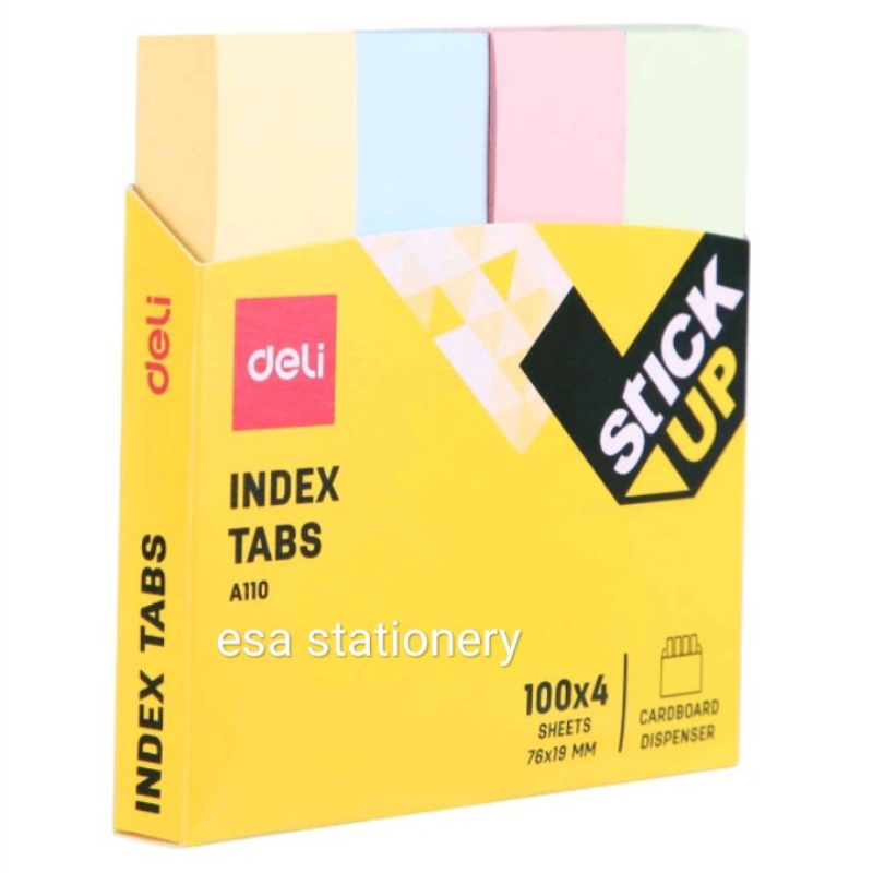 

Deli Index Tabs A110 (100x4Sheets)