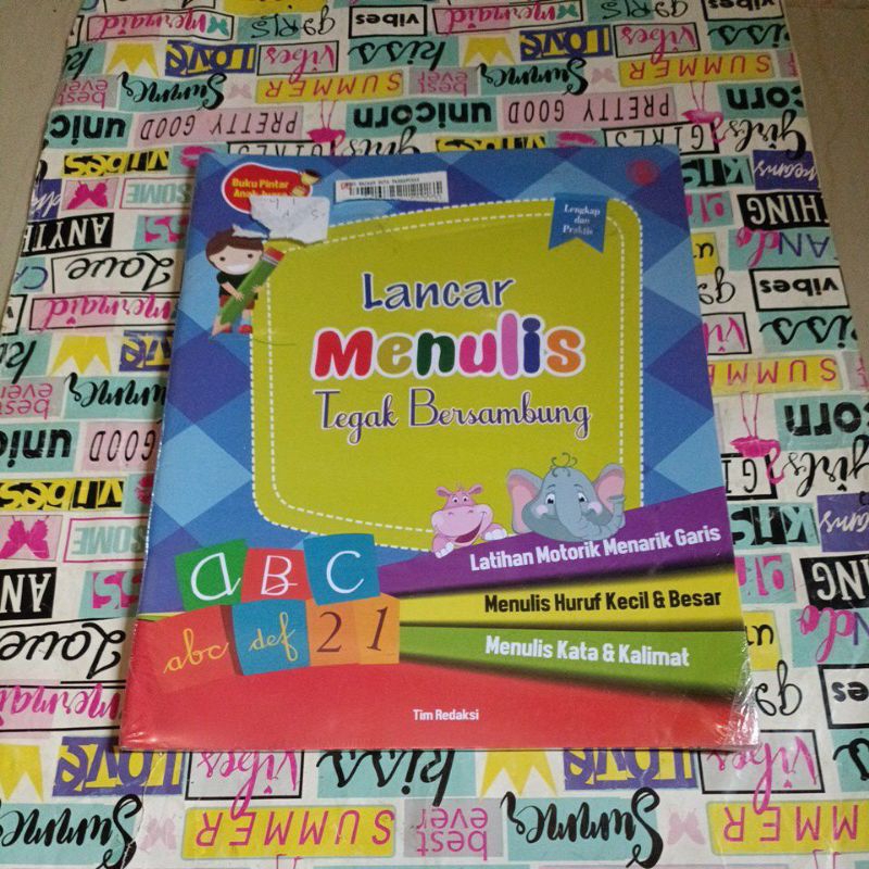 Buku Lancar menulis tegak bersambung