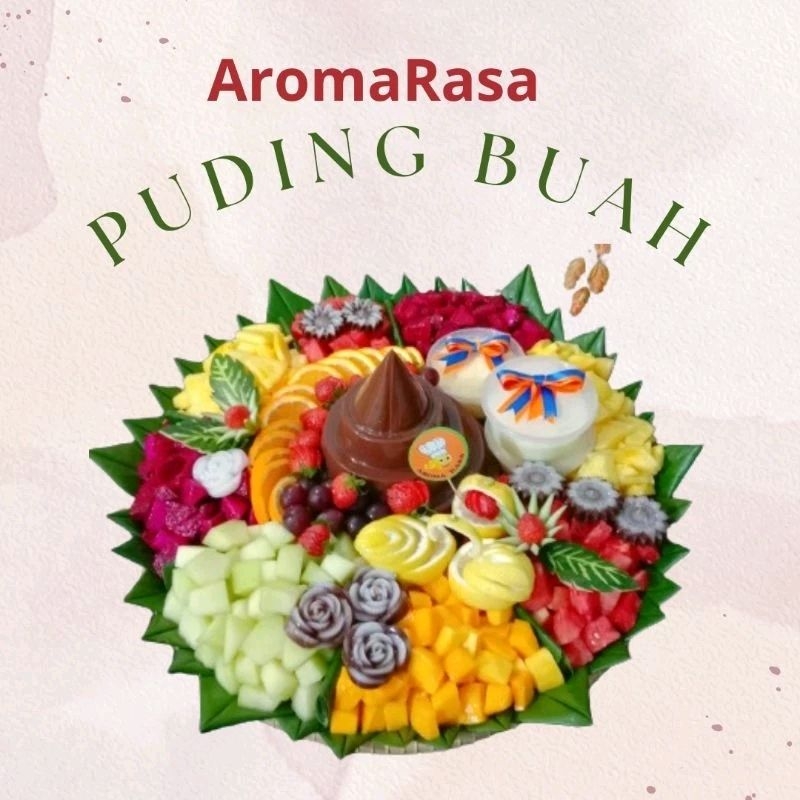 Tumpeng puding buah/Puding buah/Tumpeng/Buah-buahan 20 porsi