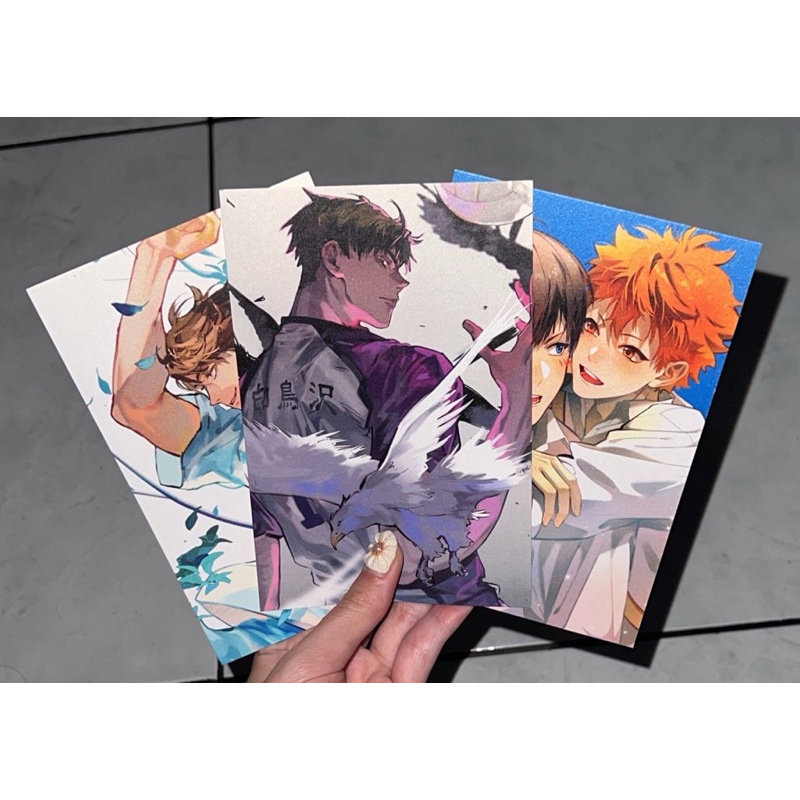 

haikyuu fanart postcard hinata kageyama
