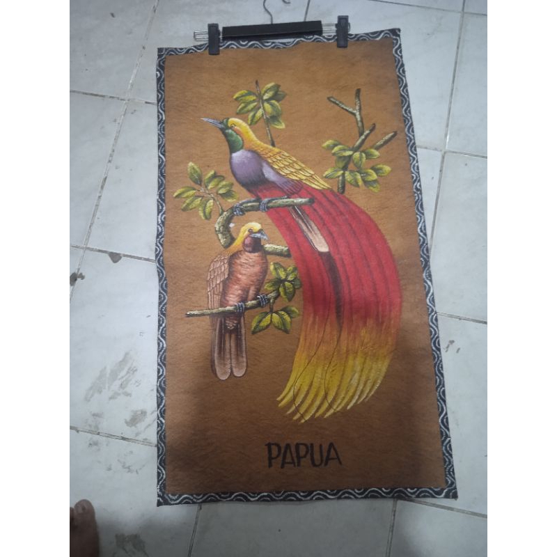 lukisan dinding gambar cendrawasih/ oleh oleh khas papua