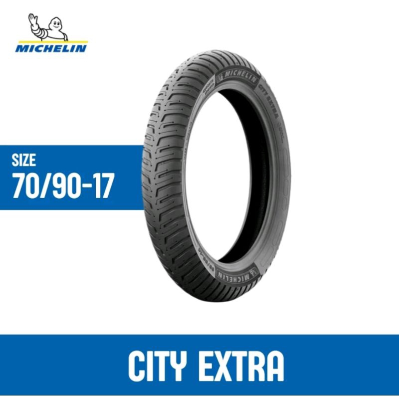 Ban Michelin 70/90-17 City Extra - Tubeless - Import Thailand