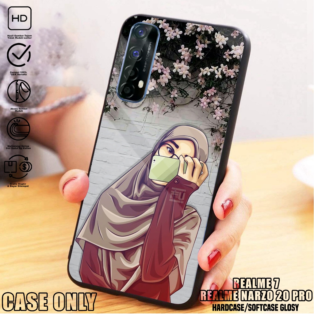 Case REALME 7- Casing REALME 7 [ HIJAB ] Silikon REALME 7  - Kesing Hp - Casing Hp  - Case Hp - Case