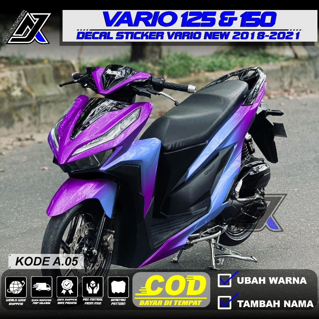 (COD)Decal Stiker VARIO 125/150 NEW Full Body - Stiker Motor HONDA VARIO 125/150 NEW 2018 2019 2020 