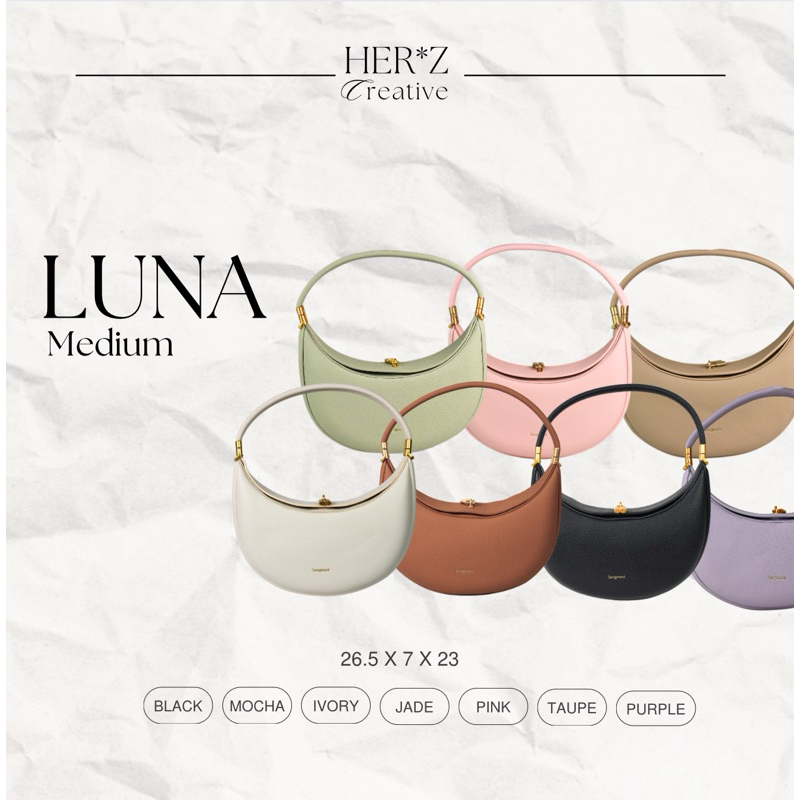 [READY] SONGMONT - LUNA Medium Crescent handbag shoulder bag