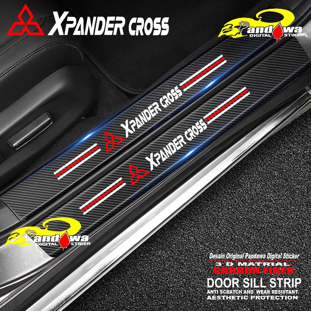stiker carbon fiber stiker pengaman mobil Xpander cross Sticker pelindung mobil Mitsubishi Xpander c