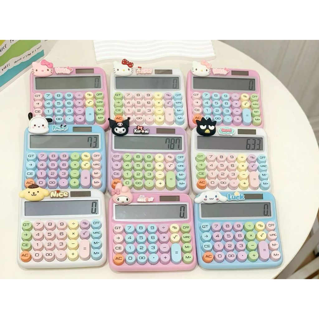 

Kalkulator besar rainbow tombol pelangi