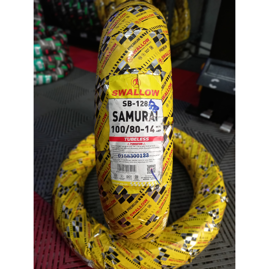 SWALLOW SAMURAI 100/80-14 Ban Motor Matic Ring 14 Tubeless