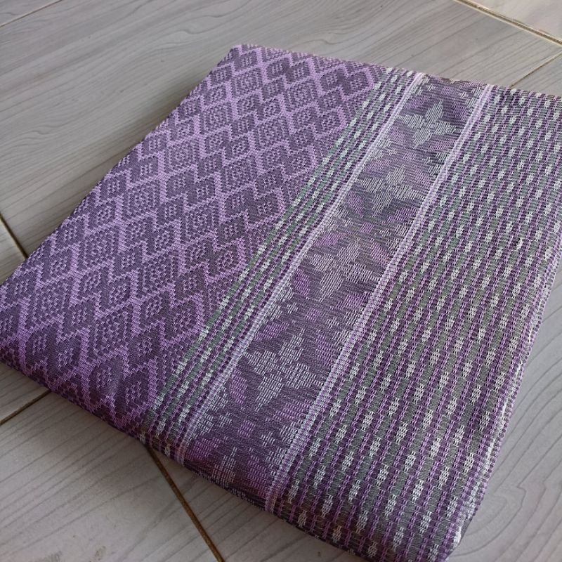 New Songket Lavender Kain Tenun Songket Lilac Ungu Muda