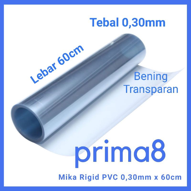 

TERLARISSS Plastik Mika Kaku Rigid PVC Clear Bening Tebal 3mm Lebar 6cm Mika Hantaran Kotak Seserahan Sourvenir Mika Meteran