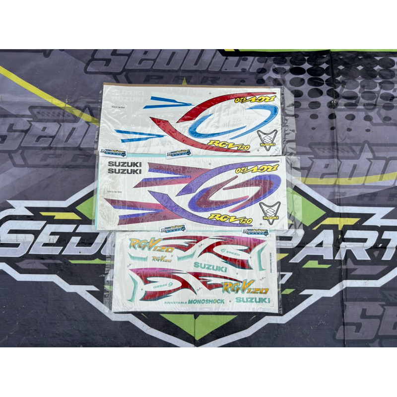 striping sticker stiker list body stripping suzuki rgv 120 satria lumba malaysia