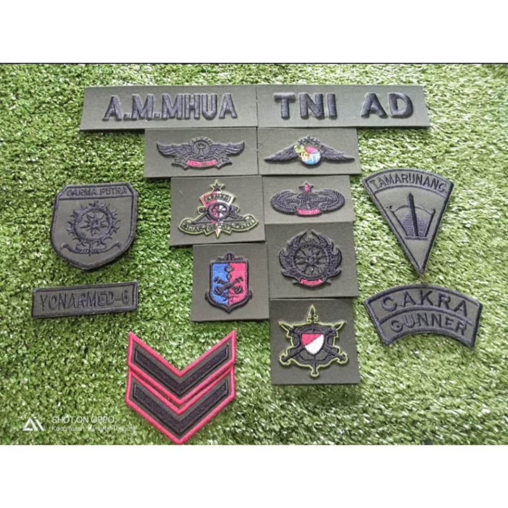 Papan Nama PDL TNI AD AL | Papan Nama Bordir