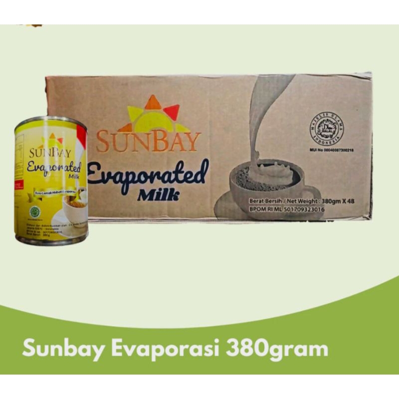 

Sunbay Susu Evaporasi 380gr / Sunbay Evaporated Milk 380gr