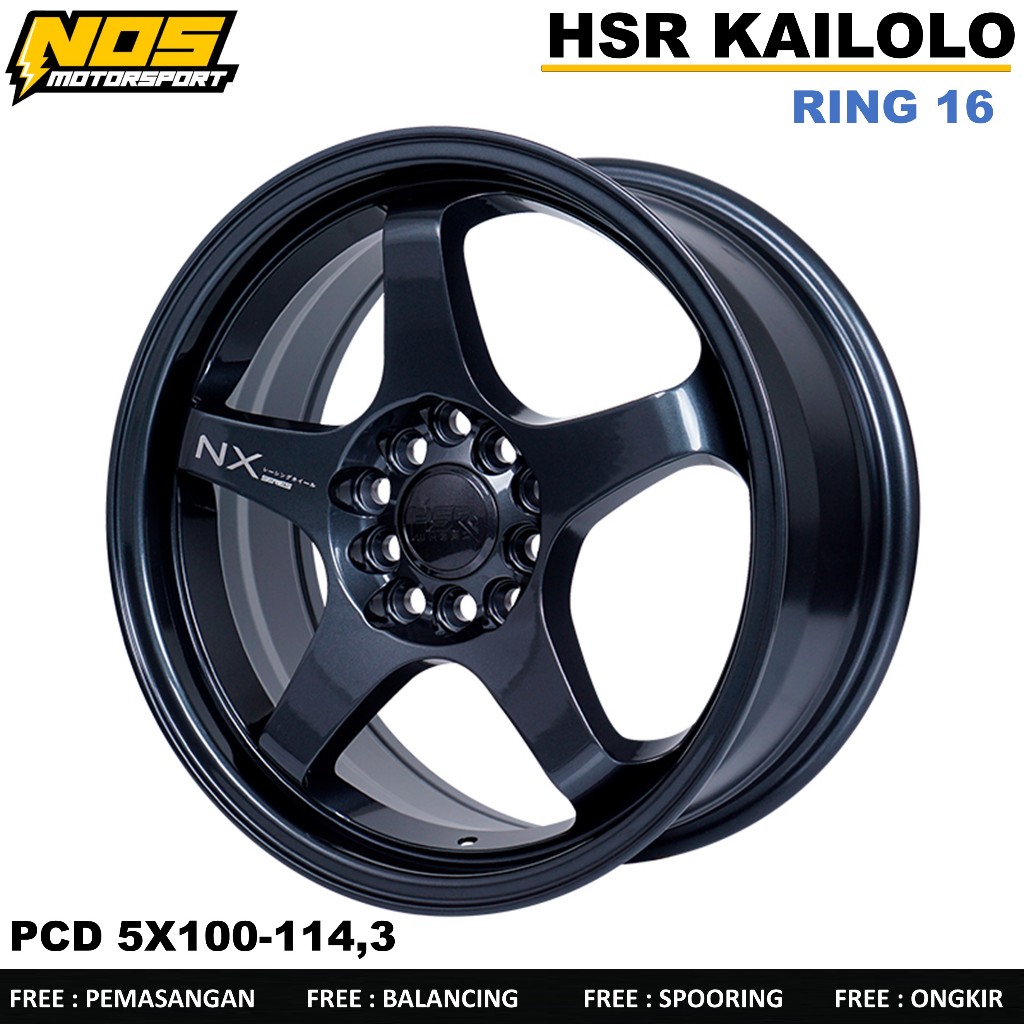 Pelek mobil sienta,altis new,veloz, has kailolo ring 16 lubang 5 gun metal