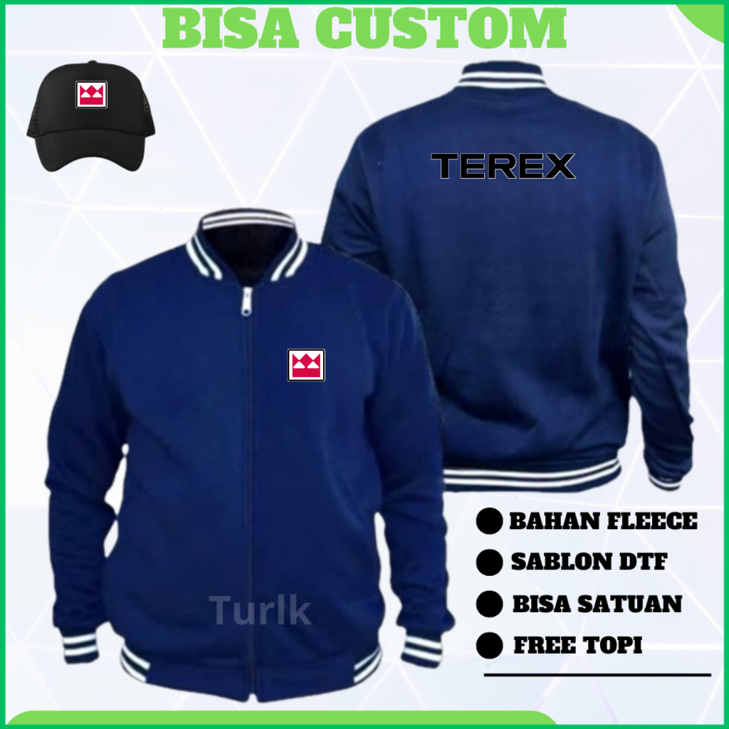Jaket Terex Jaket Crane Terex Varsity Custom