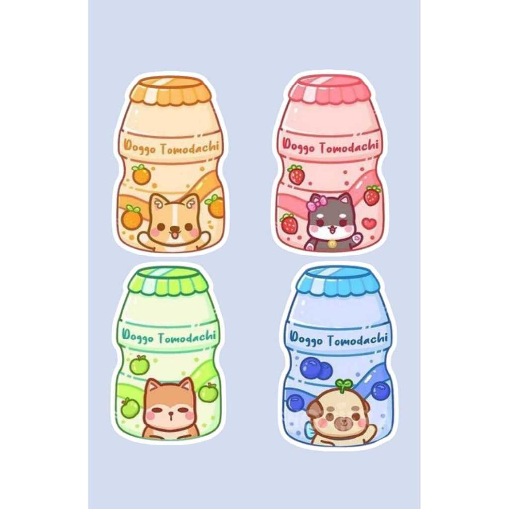 

Cute botol aesthetic sticker non cutting