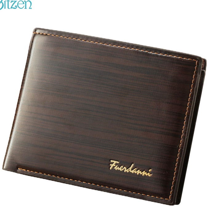 Terbatas Bitzen Dompet Lipat Kulit Pria