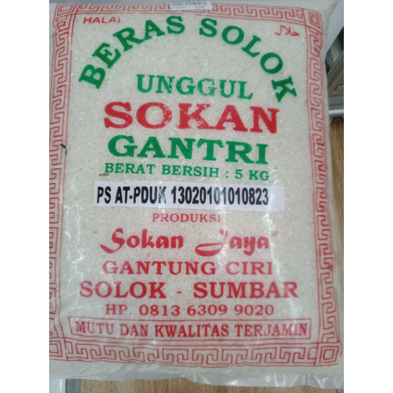 

Beras Solok Sokan Jaya 5kg