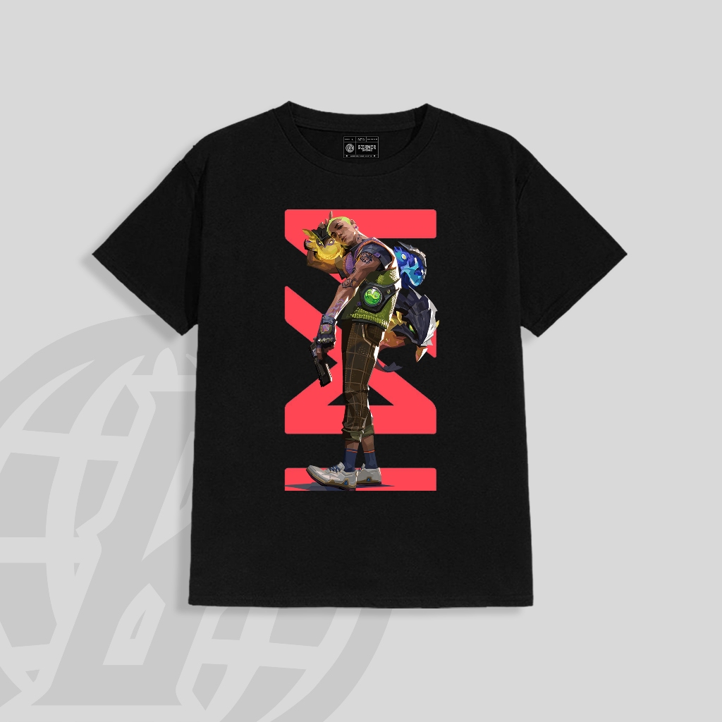 VALORANT GEKKO VIDEO GAME KAOS PRIA WANITA UNISEX CUSTOM KAOS | KAOS ANIME | T-SHIRT VALORANT GEKKO