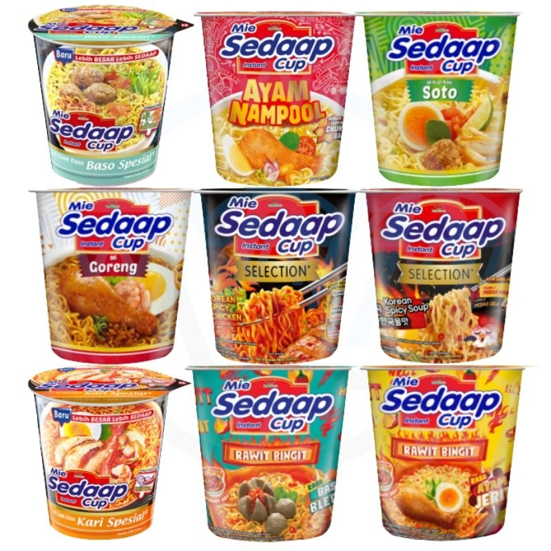 

Sedaap Mie Instan Mi Goreng / Mi Kuah 81 gram Cup
