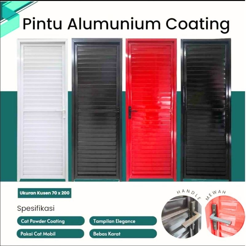 [ Pintu Galvalum Coating ] Pintu Kamar Mandi Kuat Kokoh Tebal Elegan Premium Berkualitas