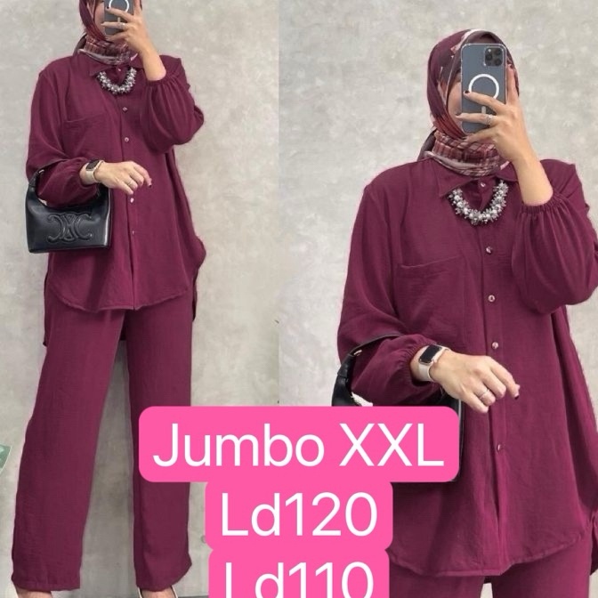 FG2 Amanda One Set Premium  setelan Amanda  one set amanda jumbo  Amanda one set jumbo  One set aman