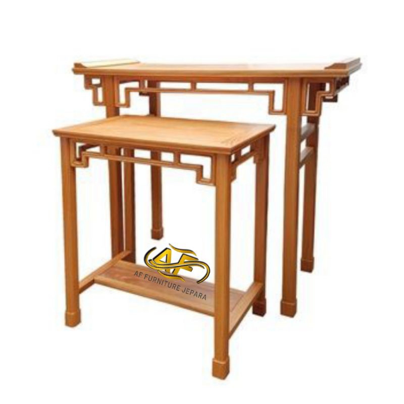 meja altar sembahyang, meja altar kayu jati, meja altar budha