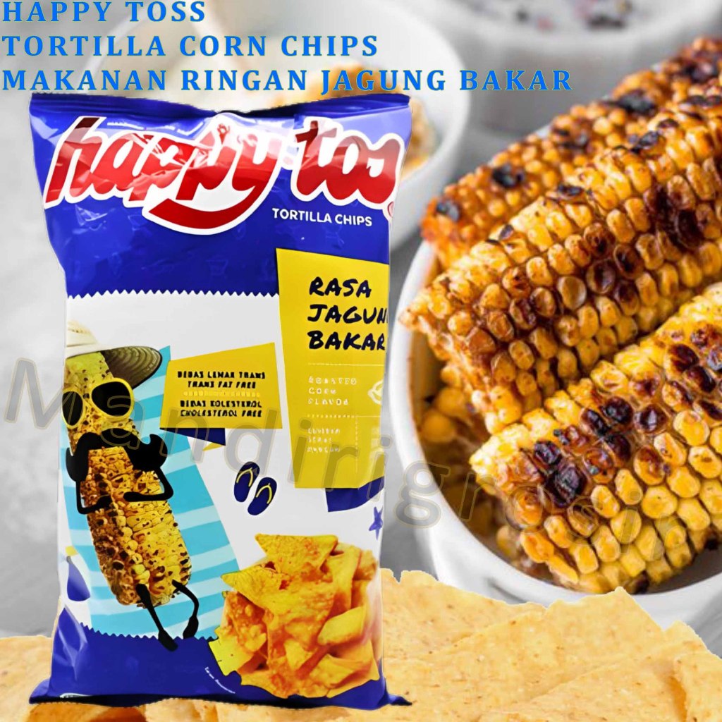 

Makanan Ringan Rasa Jagung Bakar * Happy Toss * Tortilla Corn Chips * 140gr