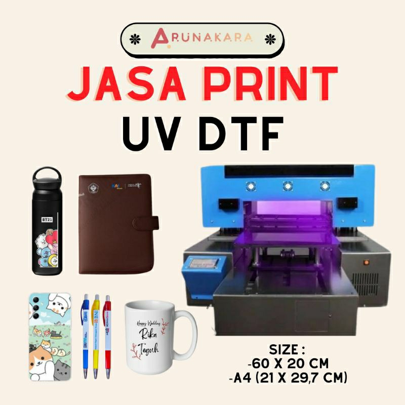 Jasa Cetak Print UV DTF
