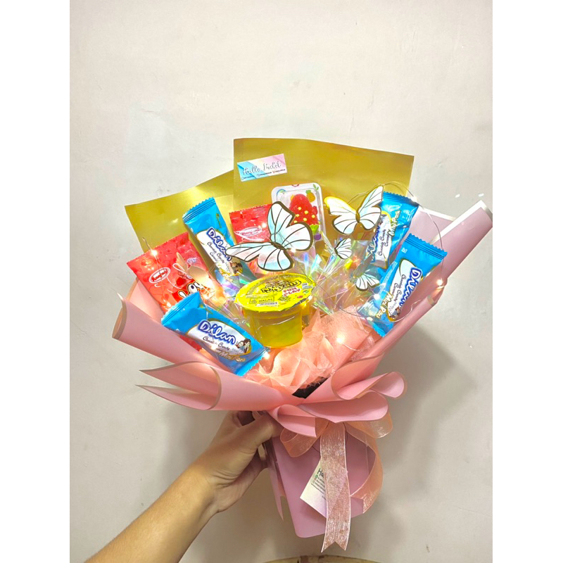 

TABRIZZO - Buket Kupu Kupu LED | Buket Bunga Buket Snack Bouquet Kado Ulang Tahun Wisuda