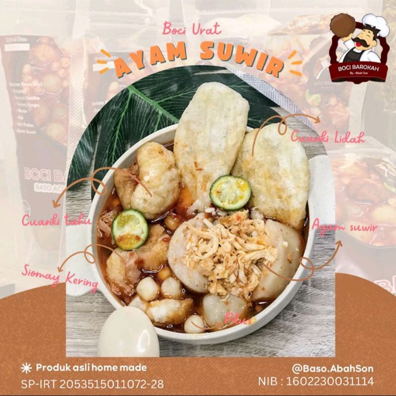 

Baso Aci isian Ayam Suwir | Baso Aci uenakkk mantull