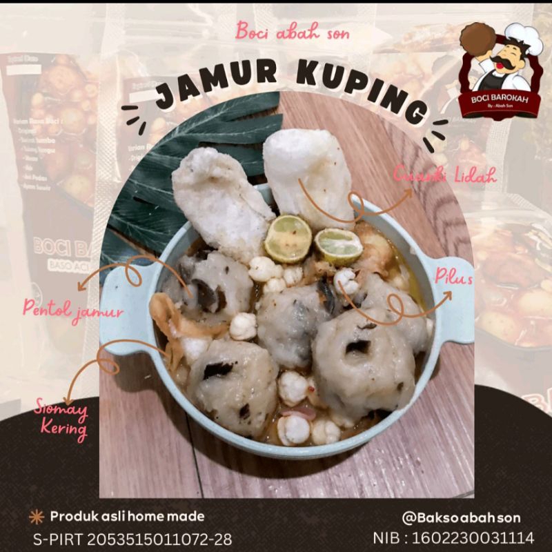 

Baso Aci Varian Jamur Kuping | Baso Aci uenakkk mantull