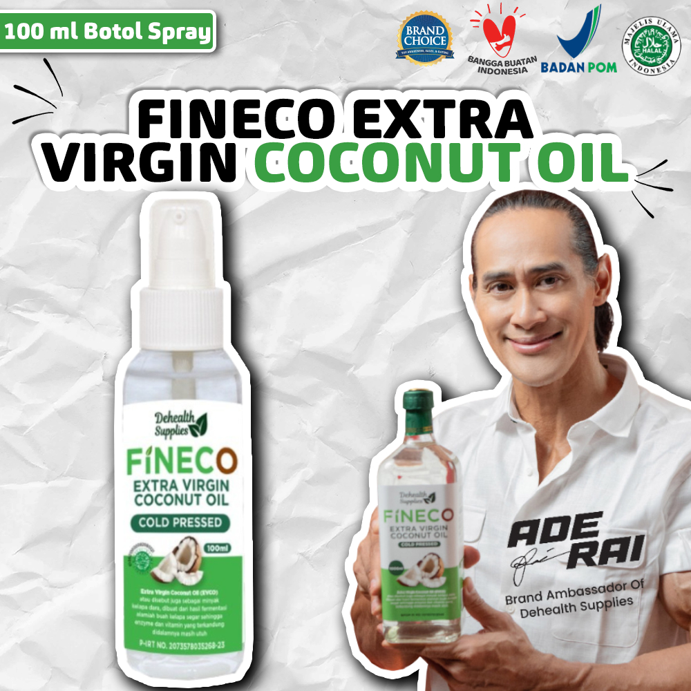 Fineco Extra Virgin Coconut Oil 100 Ml Spray Plastik Dehealth Supplies Minyak Kelapa Original Vco