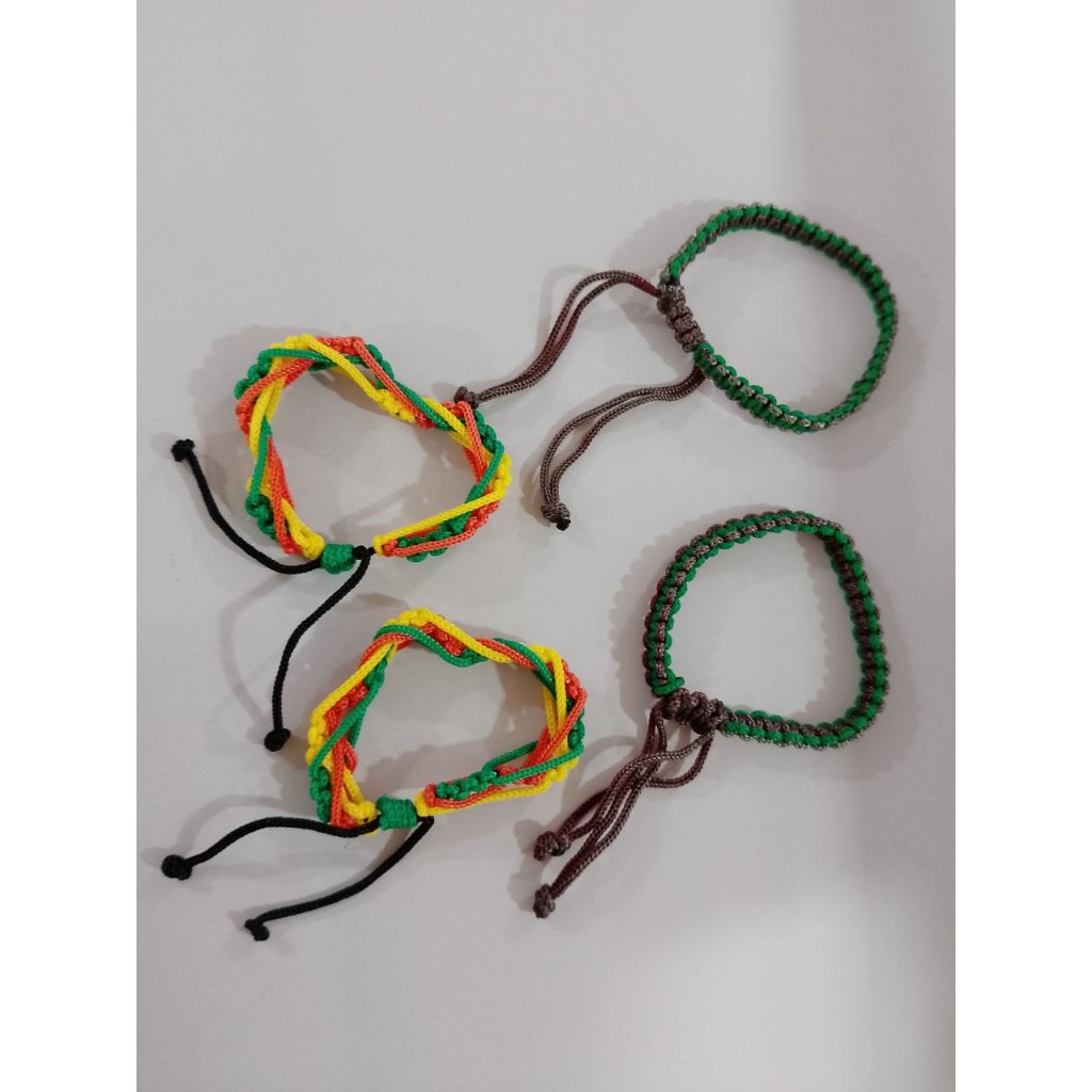 Gelang macrame Gelang tali rajut Unisex Model serut